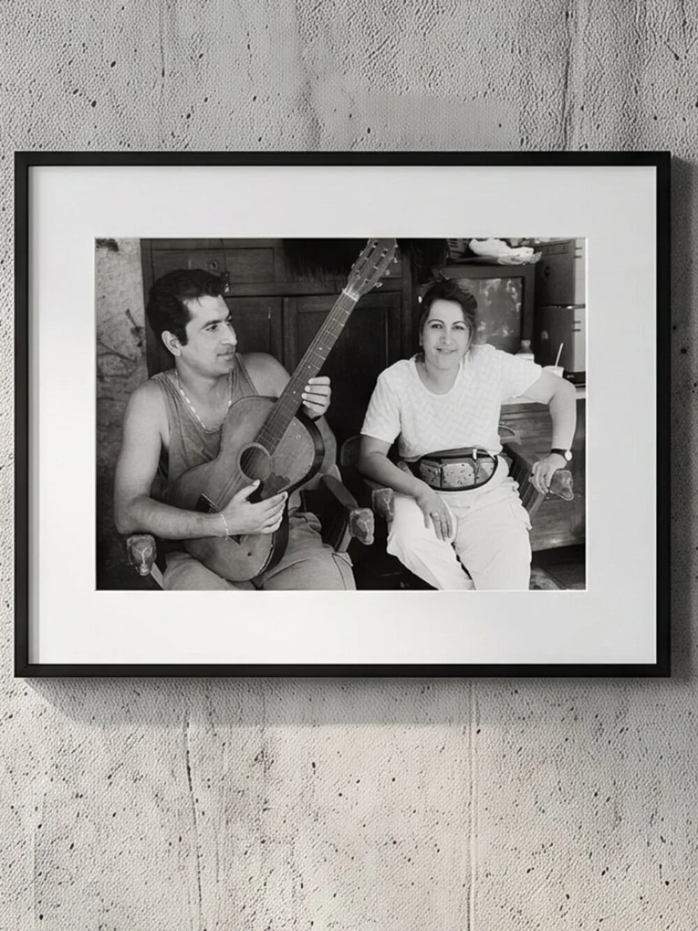 Greek Couple Fine Art Photograph Black white Photo AP signed Gallery Silver